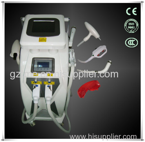 4 in 1 Nd Yag Laser Tattoo removal with Elight (IPL+RF) hair removal machine