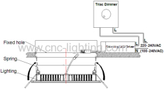 6-20W Super thin Round LED recessed Downlight (0-100% Dimmable)