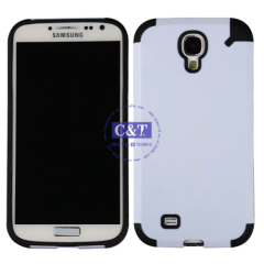 2 in 1 hybrid combo mobile phone case for samsung s4