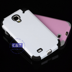 2 in 1 hybrid combo mobile phone case for samsung s4