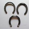 Black Stainless Steel Racing Plates Horseshoes in big / middle / small Size