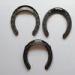 Black Stainless Steel Racing Plates Horseshoes in big / middle / small Size