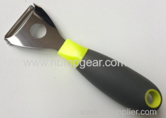 New design TPR soft grip colorful handle vegetable triangle kitchen Fruit peeler