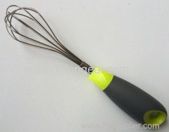 10" TPR soft grip handle colorful handle egg beater Egg Whisk