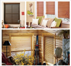 50mm slats wooden window blind with regency system for home decor