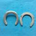 Silver Aluminum Game Horseshoes with U shaped Design