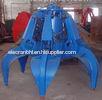 Hydraulic Blue Peel Grab Bucket / Grab Crane For Garbage Burning Processing