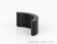 Black epoxy coated neodymium magnets arc