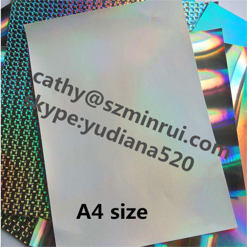 A4 size sheets high glossy easy destructible vinyl label material