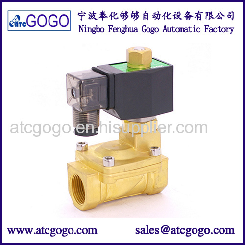 10mm brass solenoid valve campact pilot type 12v normally closed low pressure for gas