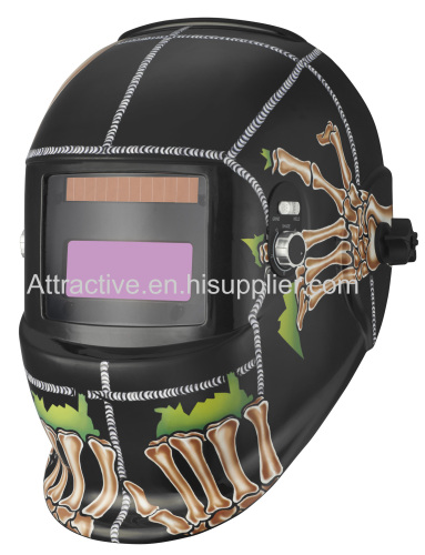 Auto-darkening welding helmets Professional outside control knobs with 4 arc-sensor viewing area 98×43mm/3.86''×1.69''