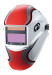Auto-darkening welding helmet OEM Logo design outside control knobs with 4 arc-sensor viewing area 98×43mm/3.86''×1.69''