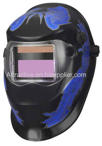 Auto-darkening welding helmets Viewing area 100×50mm/3.93''×1.96''welding&Grinding function