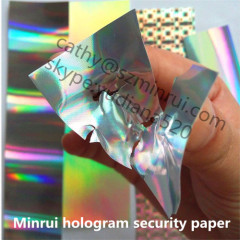 anti-counterfeit hologram sticker paper