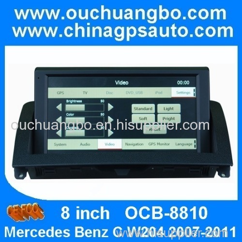 Ouchuangbo Car Multimedia System for Mercedes Benz C W204 2007-2011 DVD Player HD resolution iPod USB SWC