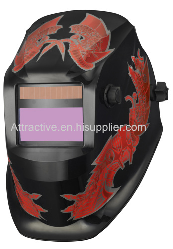 Auto-darkening welding helmets Viewing area 98*43mm/3.86''×1.69''welding&Grinding function with digital diplay