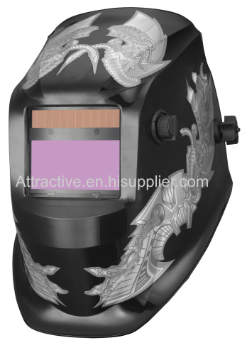 Auto-darkening welding helmets Viewing area 98*43mm/3.86''×1.69''welding&Grinding function with digital diplay