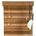 Stained 50mm Basswood Window Wood Blinds