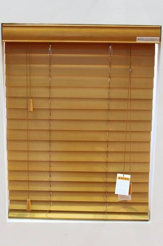 Stained 50mm Basswood Window Wood Blinds