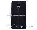 Wallet Stand Cover Genuine Leather Phone Case For Samsung Galaxy S5