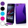 For Xperia Z1 Compact Case, 2014 New Mobile Phone bag, S Line Soft TPU Gel Skin Cover Case For Sony