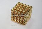 5mm N35 Gold Ball Sintered NdFeB Custom Made Magnets For Toys