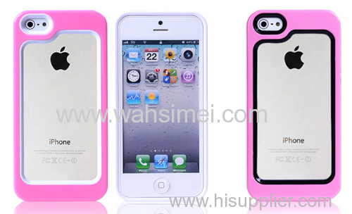 phone case PC and silicone phone case two in one case for iPhone 5/5s China manufacturer wholes