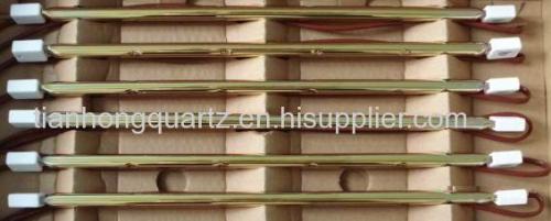 gold coated infrared quartz heater lamp