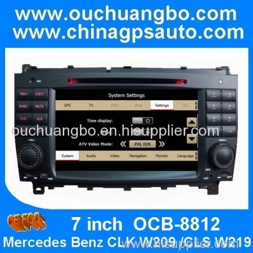 Ouchuangbo Auto Stereo Radio for Mercedes Benz CLK W209 /Benz CLS W219 GPS Navigation DVD System iPod USB RDS