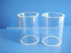 U figure quartz tube for thermocouple/U shape quartz tube