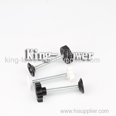 stainless thumb screw with black nnylon head (with ISO and RoHs certification)
