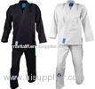 Customized Black / White Brazilian Jiu Jitsu Gi kimonos for Mens