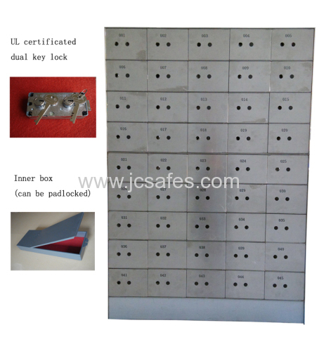 45 stainless steel doors safe deposit box