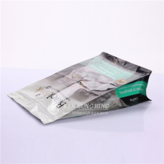 Flat Bottom Side Gusset with zipper Reusable Food Bag