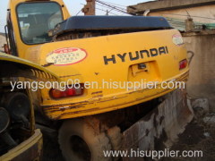 used hyundai excavator wheel excavator