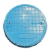 Gas pipe inspection round manhole cover