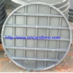 Gas pipe inspection round GRP manhole cover