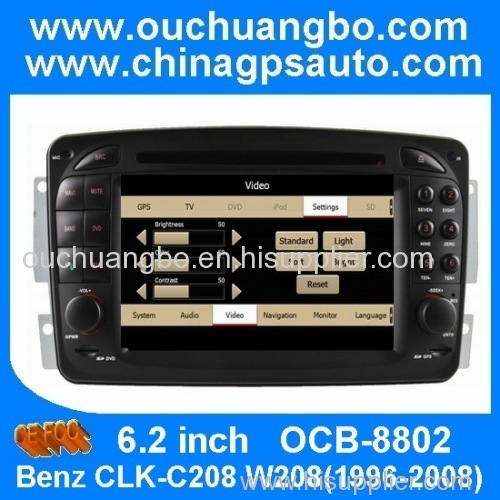 Ouchuangbo Auto DVD Player for Benz CLK-C208 W208(1996-2008) GPS Navigation iPod USB Radio