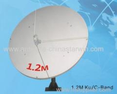 1.2meter Ku Rx only antenna