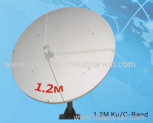 China Starwin 1.2meter Ku Rx only antenna dish