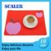 Flexable Red Silicon Mat Heat Resistant Promotional Potholder 166*166mm for baking