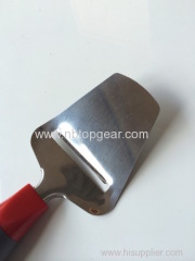 TPR Soft non slip grip colorful handle cheese turner spatula