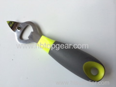 Hot sell High class TPR soft grip stainless steel beer bottle opener