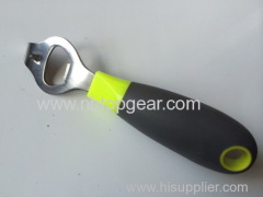 Hot sell High class TPR soft grip stainless steel beer bottle opener