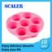 Silicone Bakeware Set silica 7 pink round flower silicone cake mould for baking