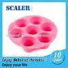 Silicone Bakeware Set silica 7 pink round flower silicone cake mould for baking