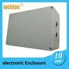 Wall mount monitor electronic enclosure box manifolds