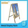double poster aluminum metal display frame rack standing recyclable