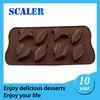 Multi Style Silicone Chocolate Mold free FDA / LFGB of leaf shape 215 * 108 * 20mm