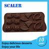 Silicone chocolate mold handbag shaped high heel shoe for christmas